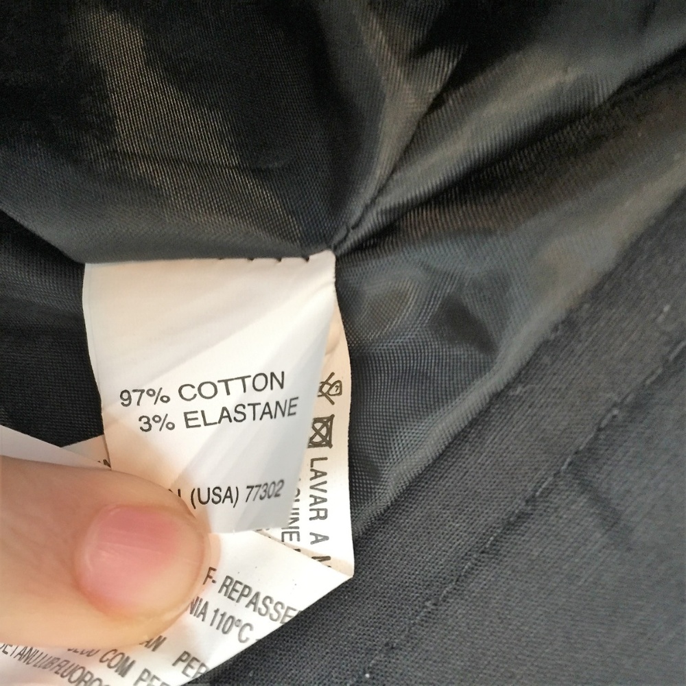 ZARA WOMAN Black A-Line Wear to Work Cotton Skirt - Picture 5 of 5